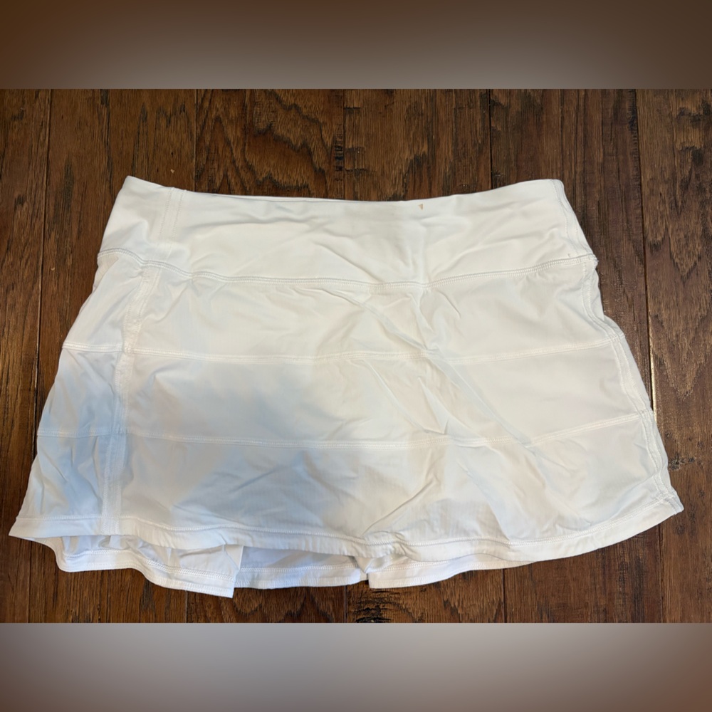 White Lululemon Pace Rival Skirt